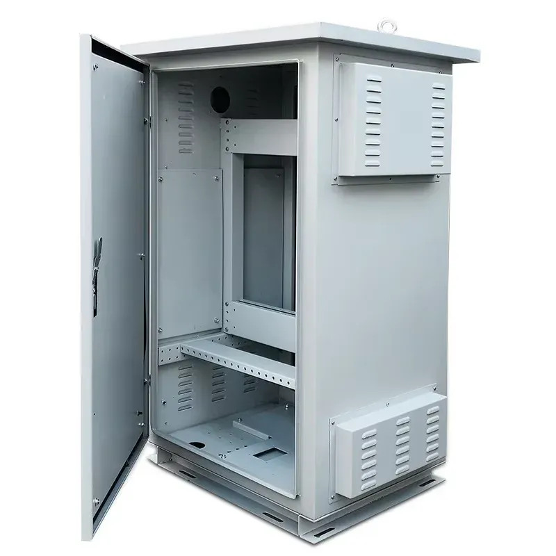 Outdoor Integrated Cabinet IP55 Waterproof Electronic Instrument Enclosure 5G Network Base Station Server Tower Aluminum Steel-boxintelecom