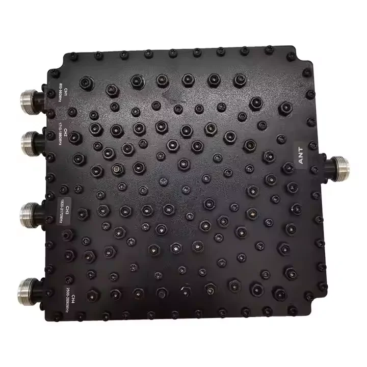 DAS IBS RF 800-960/1710-1880/1920-2170/2500-2690MHz RF Combiner Duplexer with N Female Con