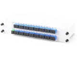 Telecom-Grade 1x2 PLC Fiber Optic Splitter SC Plug-in Type 1:2 Optical Distribution Box