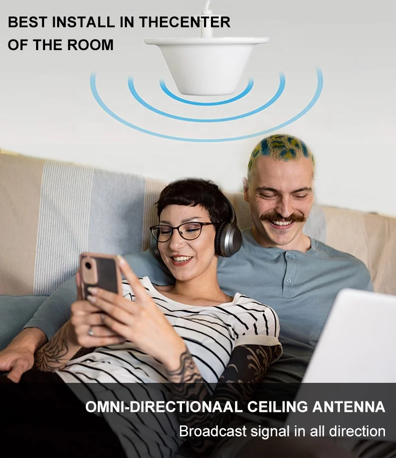 806-3800Mhz Mimo Omni Ceiling Antenna 806-2700Mhz Omni Ceiling Antenna Indoor Ceiling Omni-Directional Antenna-boxintelecom