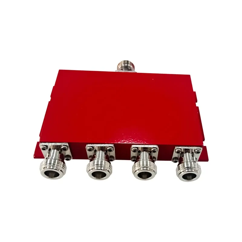 UHF 450-512MHz rf 4 way power splitter  N type power divider for BDA