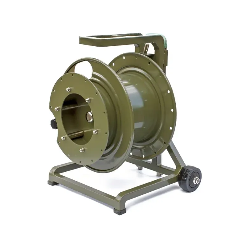 FTTA Fiber Optic Cable Reel Drum with All Disk Body, Claw-Type Sub-Disk, Locking Key for O
