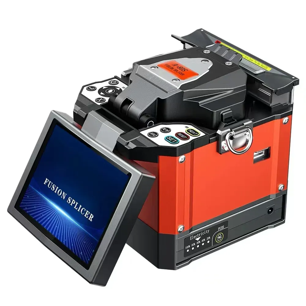 A-80S Optical Fiber Splicer  Core-to-Core Alignment Fusion Splicer Fiber Optic Machine for