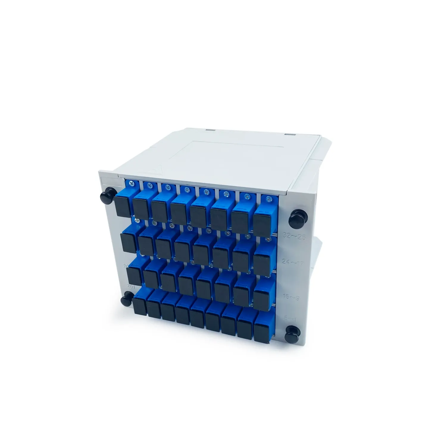 Hot Selling 1x2 1x4 1x8 1x16 1x32 1x64 Fiber Optic PLC Splitter with ABS Box SC FC APC UPC