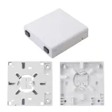 GELRHONR FTTH Outdoor Waterproof ABS Plastic Double-Port SC/APC Type Fiber Panel Box 2 Cor