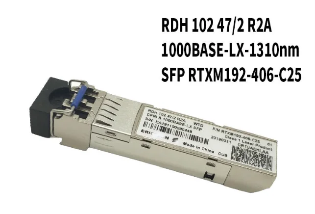 Compatible RDH 102 47/2 SFP Transceiver 1000BASE - LX 1310nm 10km SMF LC DOM for