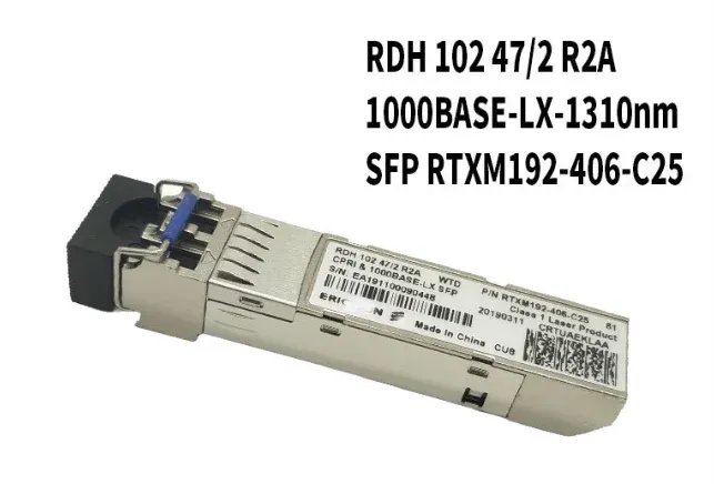 Compatible RDH 102 47/2 SFP Transceiver 1000BASE - LX 1310nm 10km SMF LC DOM for