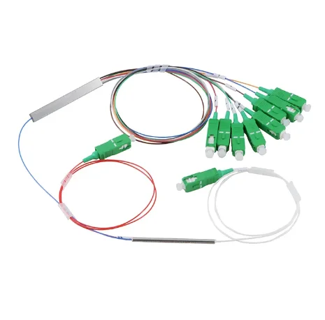 APT Factory Price 1*9 1:9 1x9 Mini  Fiber Optic FTTH Unbalanced Hybrid 1x8 PLC Splitter with 1x2 FBT Coupler 1x9 PLC Splitter-boxintelecom