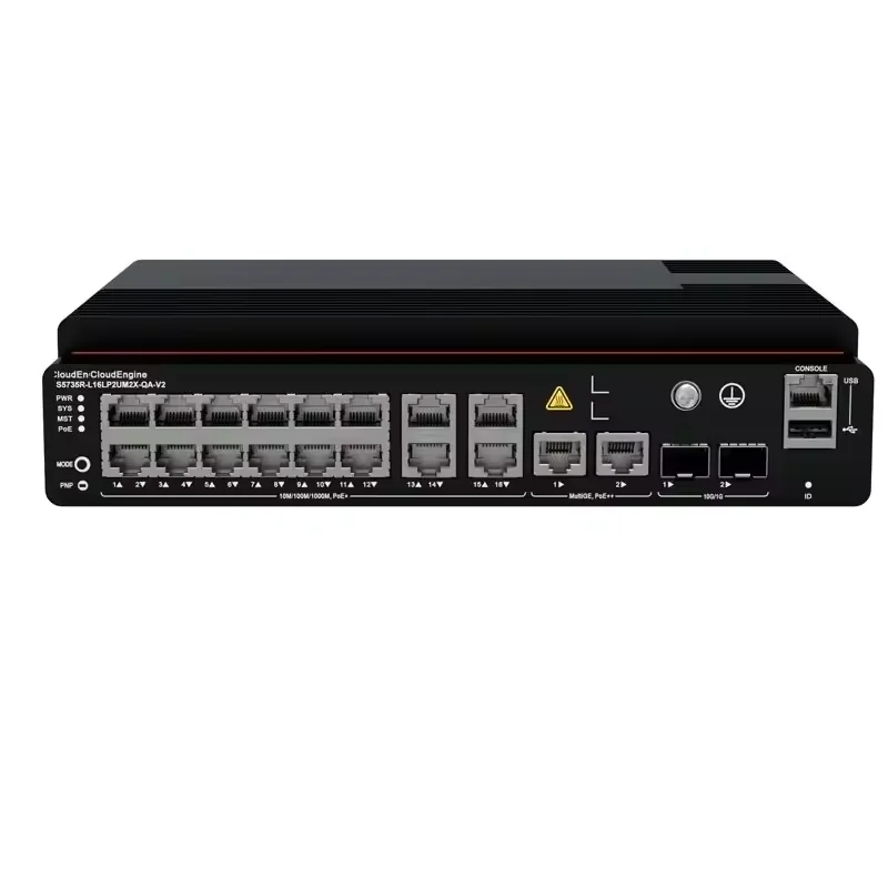 S5735R-L16LP2UM2X-QA-V2 98012675 Industrial Ethernet Switch with 16*10/100/1000base-T Ports PoE+-boxintelecom