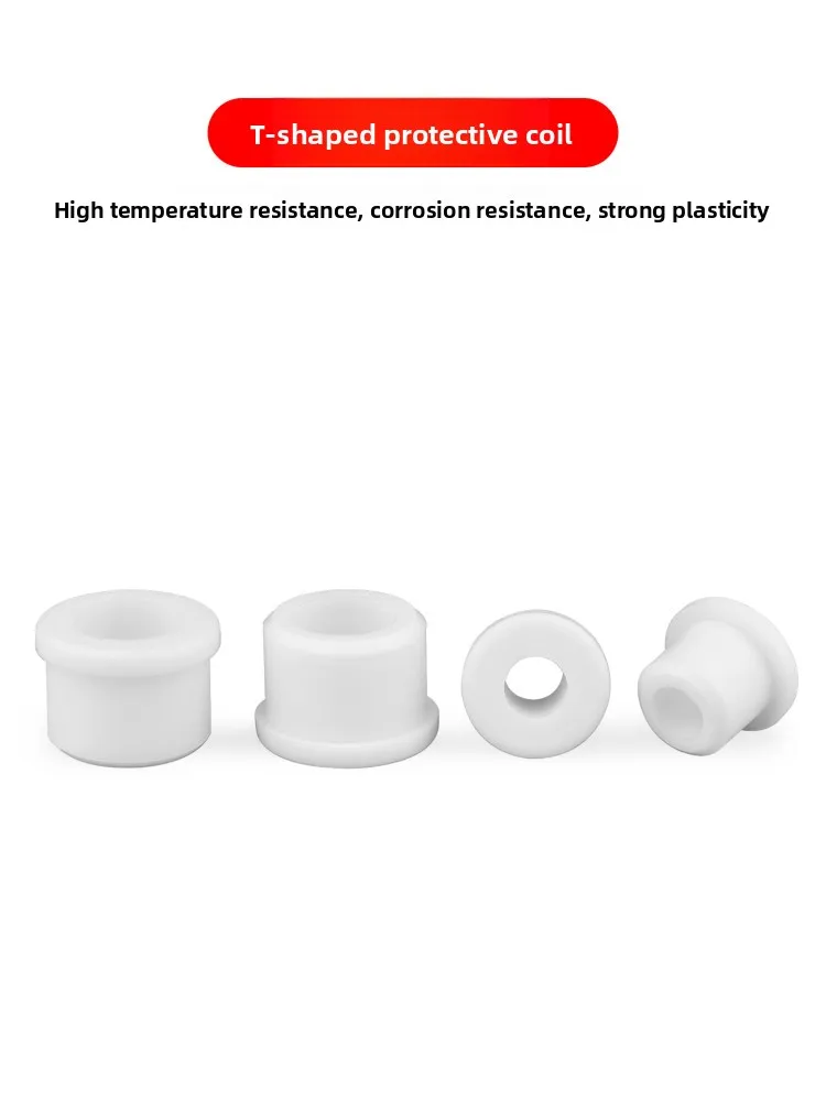 Round Hole T-Type Silicone Wire Protector Soft Rubber Sleeve for Electric Box Outlet Protection