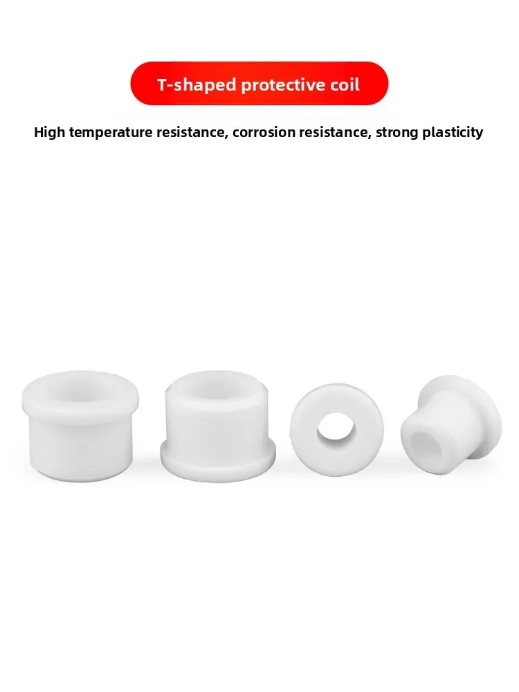 Round Hole T-Type Silicone Wire Protector Soft Rubber Sleeve for Electric Box Outlet Protection