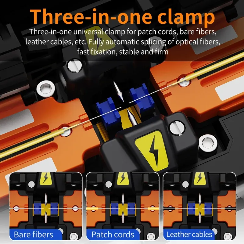 M5 Fiber Optic fusion Splicer Fiber Optic fusion Splicer 6 Motor Fiber Core Alignment Spli