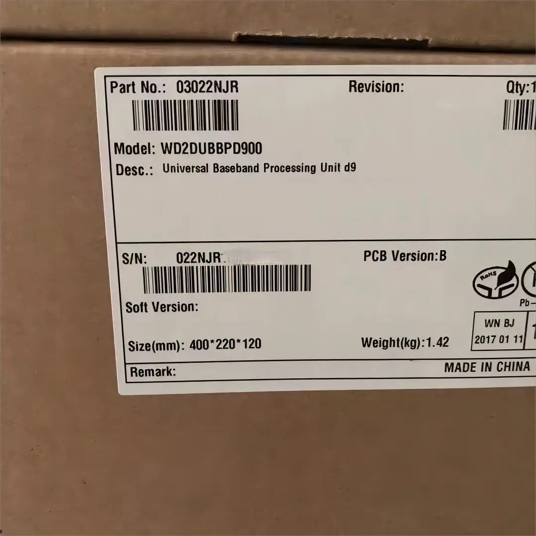 UBBPd9 03022NJR Universal Baseband Processing Unit WD2DUBBPD900 for Huawei BBU3900 BBU3910