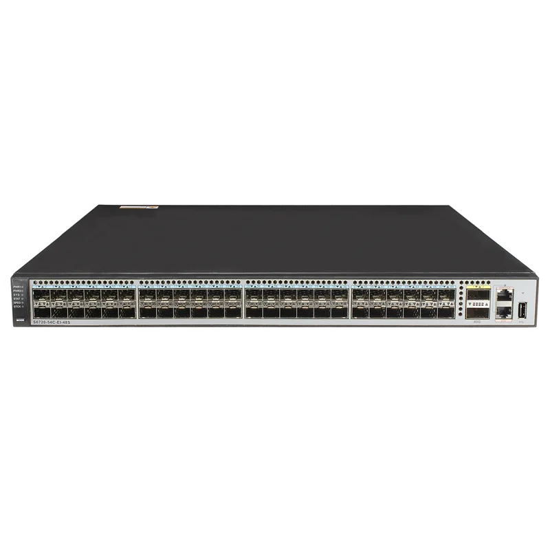 S6720-54C-EI-48S-DC 02350NHV 48* 10GE SFP+ 2*40GE QSFP+ ports S6700 Series fiber optic switch 0