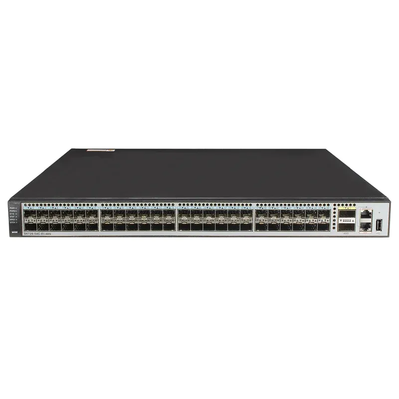 S6720-54C-EI-48S-DC 02350NHV 48* 10GE SFP+ 2*40GE QSFP+ ports S6700 Series fiber optic swi