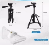 Height & Angle Adjustable Laptop Tripod Stand, Portable Desktop Tripod Table for Laptop/Pr