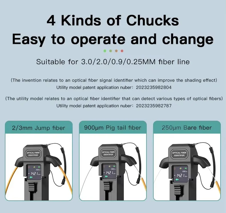 KFl-35 Metal Material Optical Fiber signal Identifier Live Fiber Identifier Detector Fiber Traffic Tester