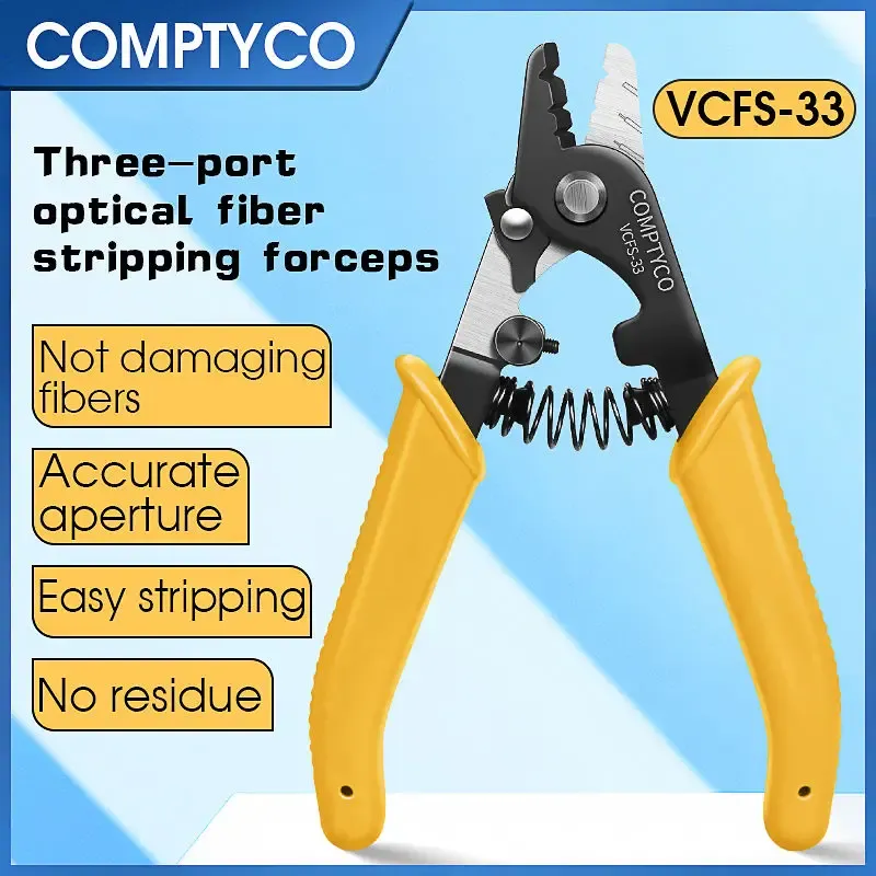 FTTH Cable Miller Pliers Fiber Jacket Remover Stripper Tool Fiber Optical Stripper VCFS-33