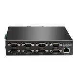 8 Port RS232 RS485 RS422 Ethernet TCP/IP Converter 10/100m Stackable Multiple Serial Din R