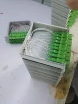 QingDao APT High Quality Casette Type Fiber Optic 1*8 SC/APC PLC Splitter