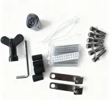 2 in 2 Out 12/24 Core Square Fiber Optic Splice Closure IP68 Waterproof Telecom Grade ABS 
