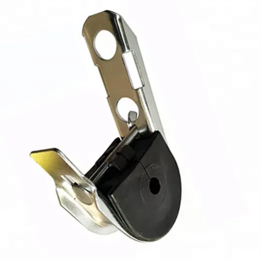Ftth  Round ADSS Cable Suspension Clamp J-hook Suspension Clamp Pole Clamp Use for ADSS Cable