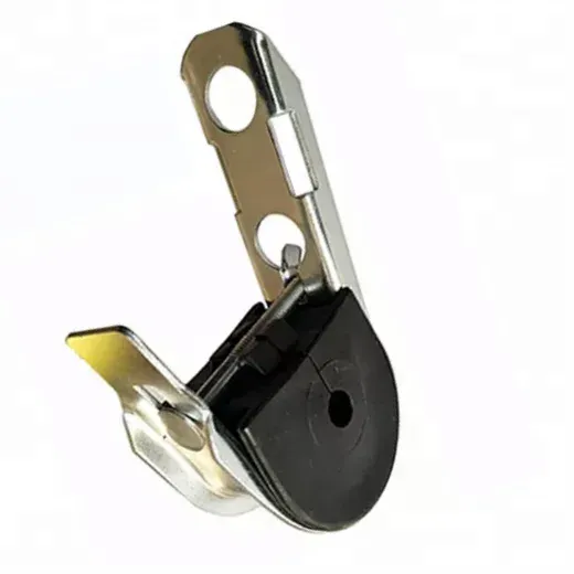 Ftth  Round ADSS Cable Suspension Clamp J-hook Suspension Clamp Pole Clamp Use for ADSS Cable