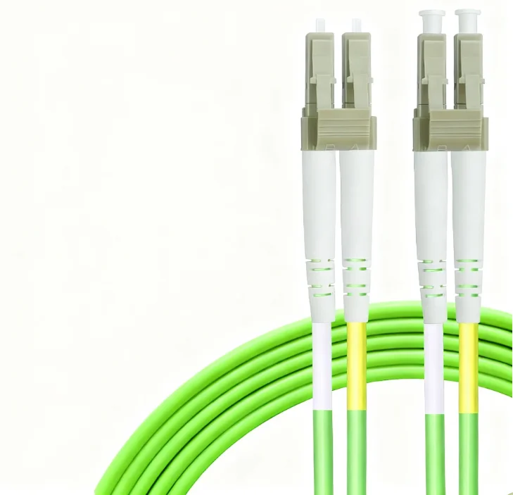 Telecom-Grade 10G Fiber Optic Patch Cable LC-LC Duplex Multimode OM3/OM4 50/125 LSZH Low-L