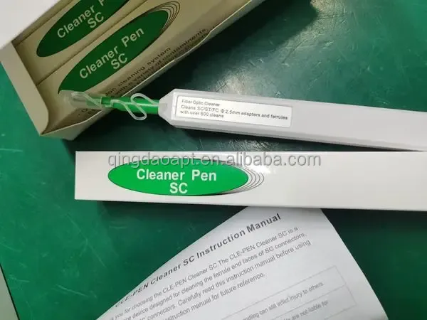 800 Times One Click 2.5mm SC FC Cleaner 1.25mm Pen LC Fiber Optic  Connector Cleaning Pen