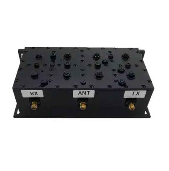 VHF UHF Customized  415-420/425-430MHz 50W GSM Rf Cavity Duplexer Combiner With SMA-Female