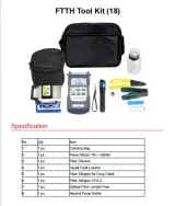 SKL-6C Tool Kit Power Meter Fiber Optic Cleaver Red Pen 10mw Wire Stripper Fiber Optic  Sp
