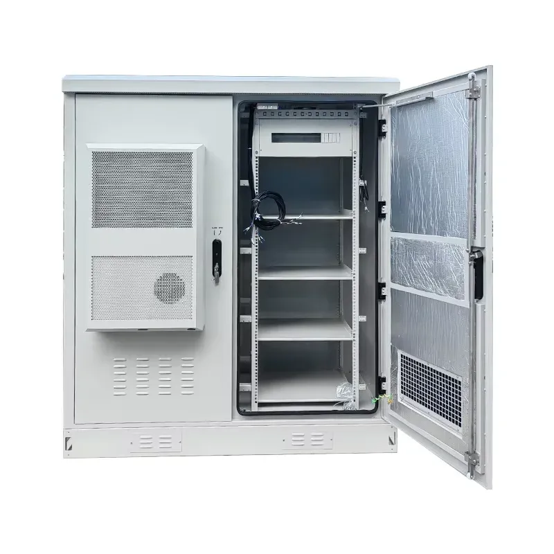 RH OEM ODM Outdoor Two-Compartment 30U Battery Cabinet IP55 Energy Storage Aluminum Steel Powder Coated Stainless Steel-boxintelecom