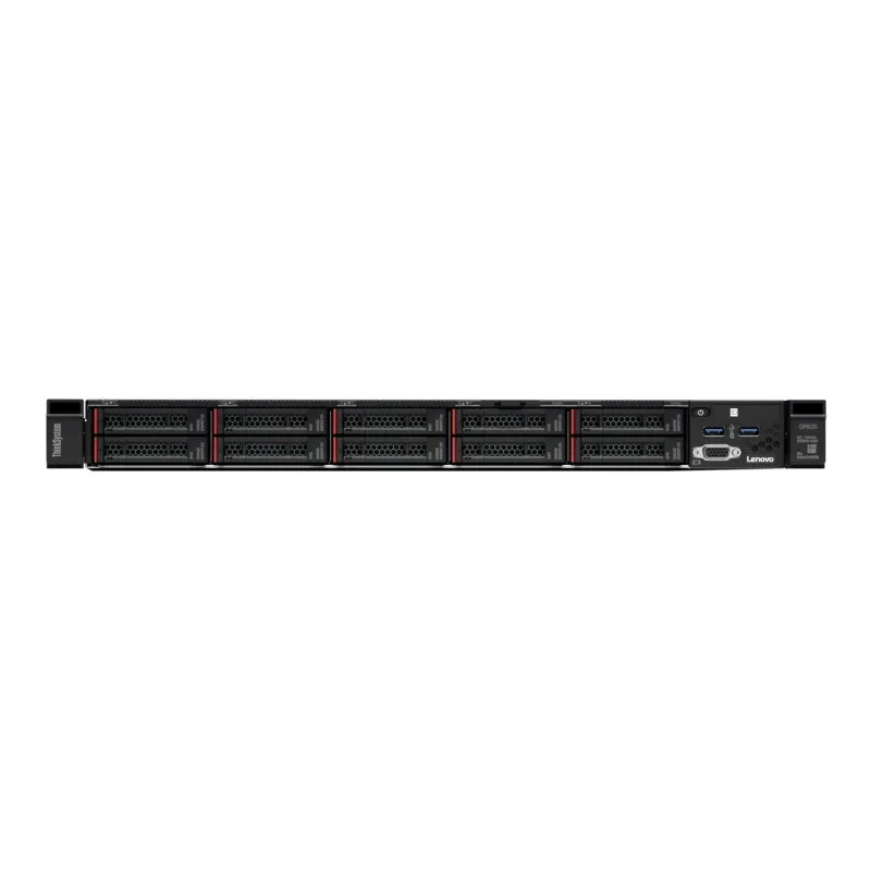 Brand-New High Performance 1U ThinkSystem SR635 Rack Server with Xeon CPU DDR4 Memory SSD 