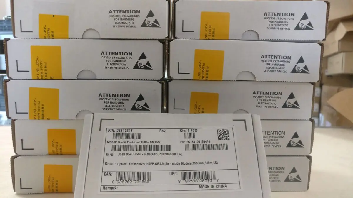 02315200 Hua-w SFP-GE-LX-SM1310 Optical SFP-GE - Single Mode Module 1310nm, 10km, LC AR4600/AR2800/AR1800/S9300-boxintelecom