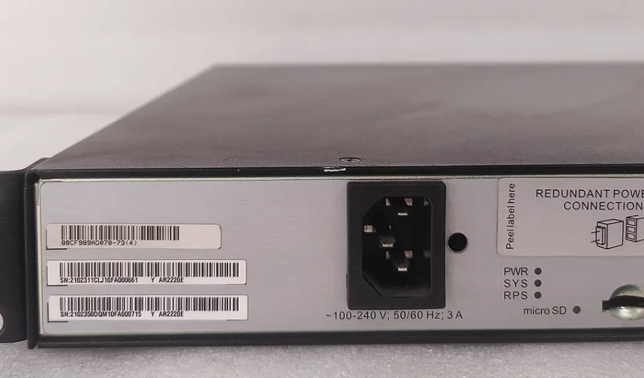 Hua--wei AR2220E Enterprise Router 3GE WAN 1GE Combo 9Mpps VPN Firewall Branch Office Rout