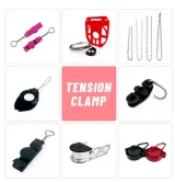 FTTH High Tension Flat Cable Clamp for Fiber Optic Drop Cable ADSS Suspension Clamp Made P