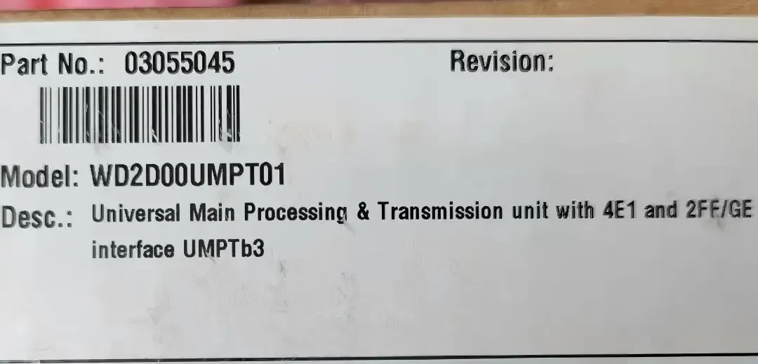 UMPTb3 Universal Main Processing Transmission Unit WD2D00UMPT01 03055045-boxintelecom