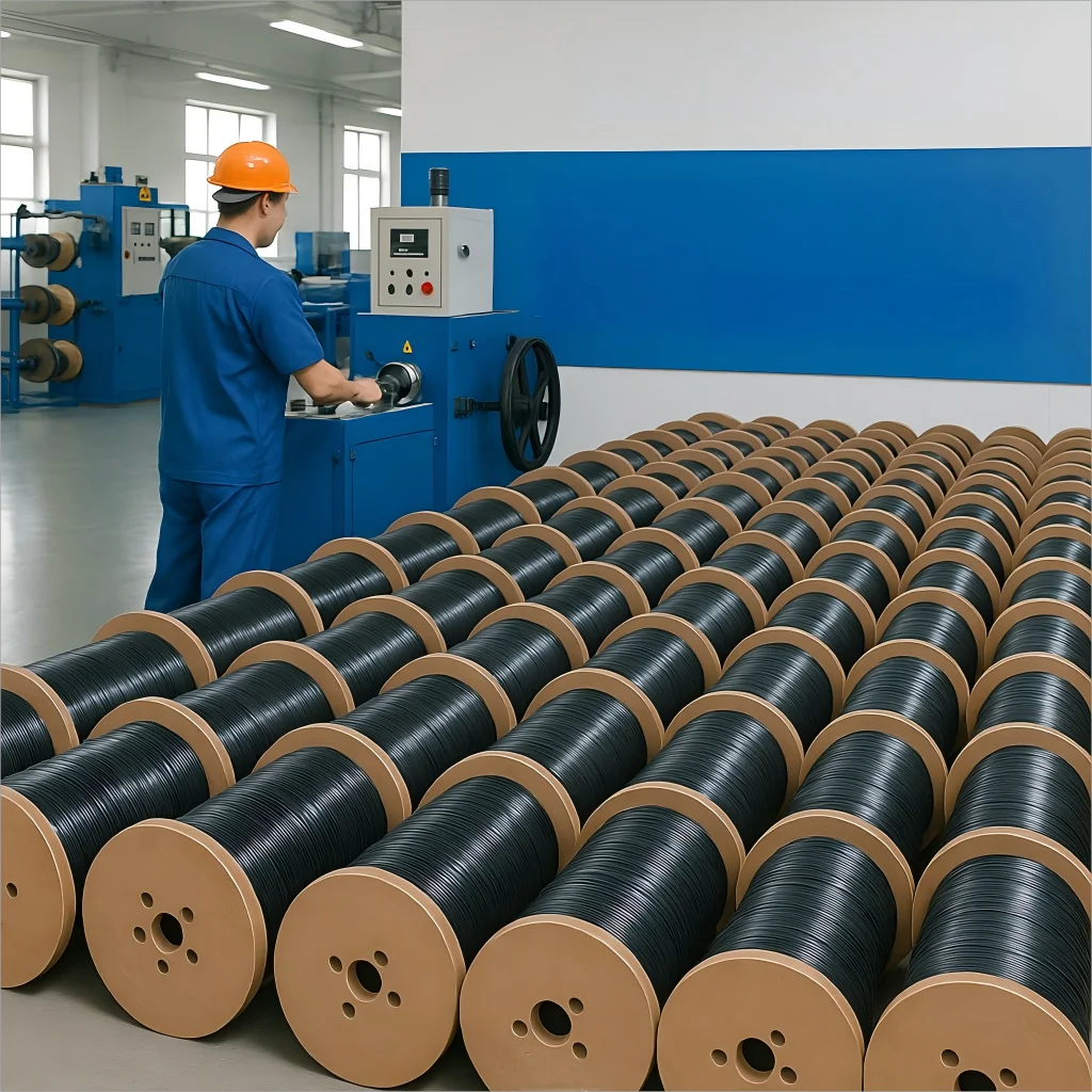 Surfiber 1 Core Outdoor Fiber Optic Drop Cable GJYXCH GJYXFCH Single Mode FTTH with Steel or FRP