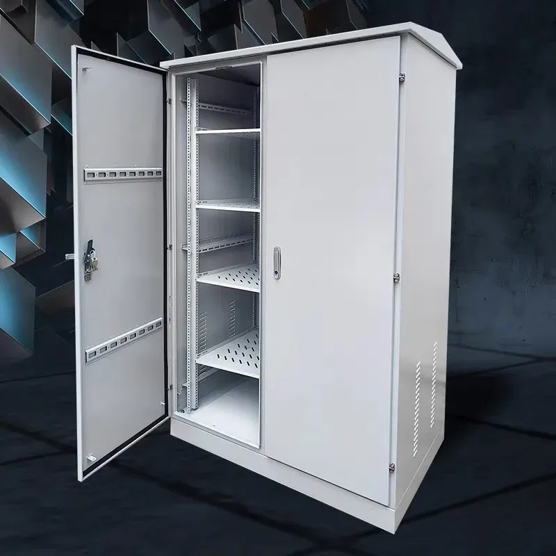 Customized Outdoor IP55 Integrated Network Communication Cabinet 2.0mm Cold-Rolled Steel Electronics Instrument Enclosures New-boxintelecom