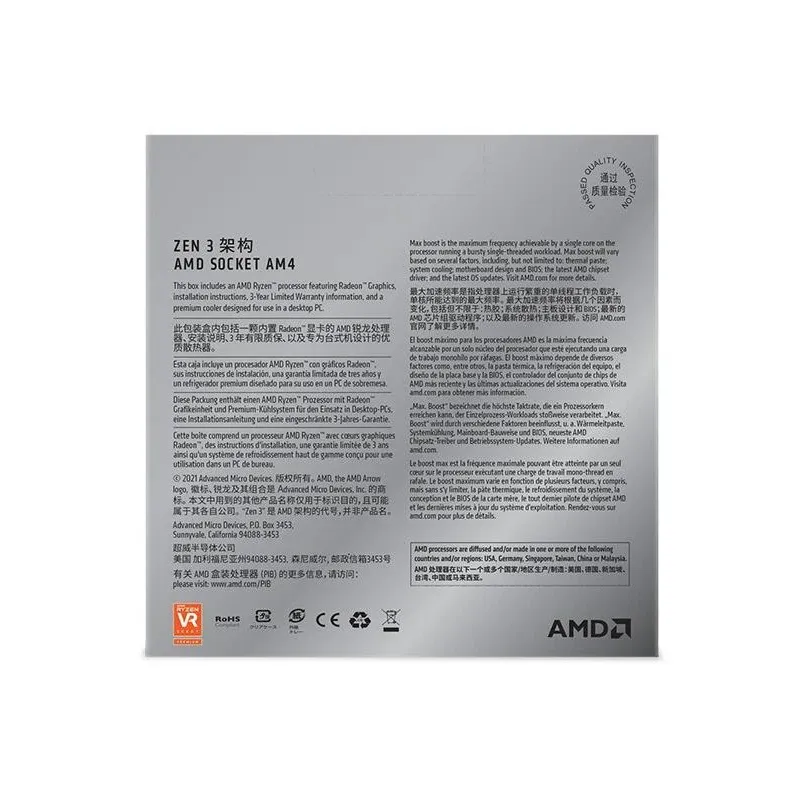 AMD 5 5600G Processor with 3.9GHz 16MB Socket AM4-boxintelecom