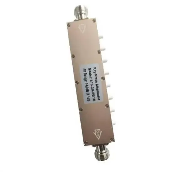 RF Variable Attenuator DC-3GHz 0-60dB 5W RF Key Press Coaxical Attenuator With NF/F Connector