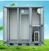 RH IP54 Waterproof Dustproof Powder Coated Steel Two-Compartment Outdoor Communication Cab
