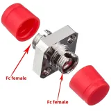 High Quality FC Single Mode Fiber Optic Adapter Square Metal Flange Coupler for FTTH Netwo