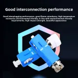 Single Mode Fiber Optic Adapter SC Male-FC Female Converter SC-FC Pigtail Coupler for FTTH