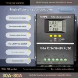 Smart MPPT 100A Solar PV Regulator AUTO 4000W 12V/24V/36V/48V Mppt Solar Charge Controller