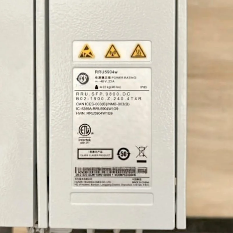 Wireless Communication Equipment Base Station 2100MHz RRU5904 02311UWT Band 1/n1 1920-1980 2110-2170 4x60W 4T4R-boxintelecom