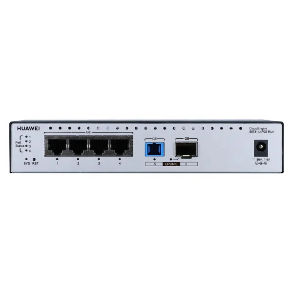 S5731-L Series S5731-L4P2S-RUA AC/DC Adapter Switches 5732 PoE++ 4*10/100/1000 Base Ports 