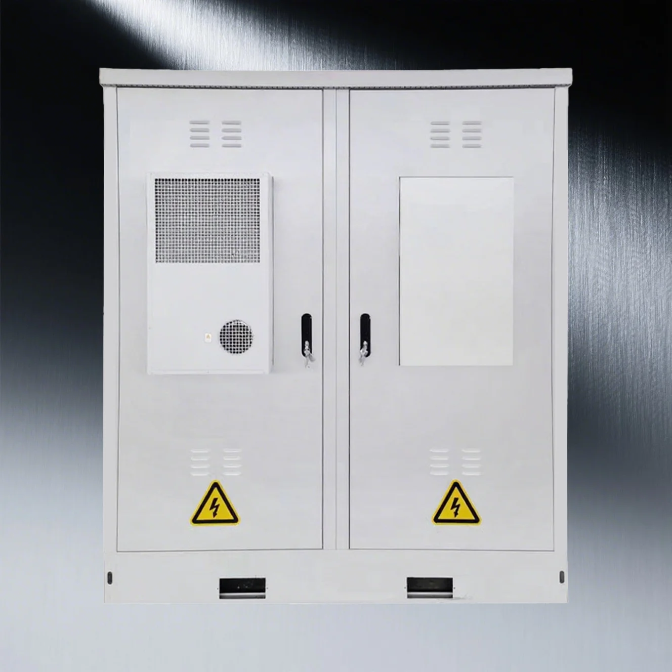 OEM Outdoor Integrated Power Equipment Cabinet Customizable Waterproof Dual-Cabin Enclosure Galvanized Steel Aluminum IP55 Metal-boxintelecom