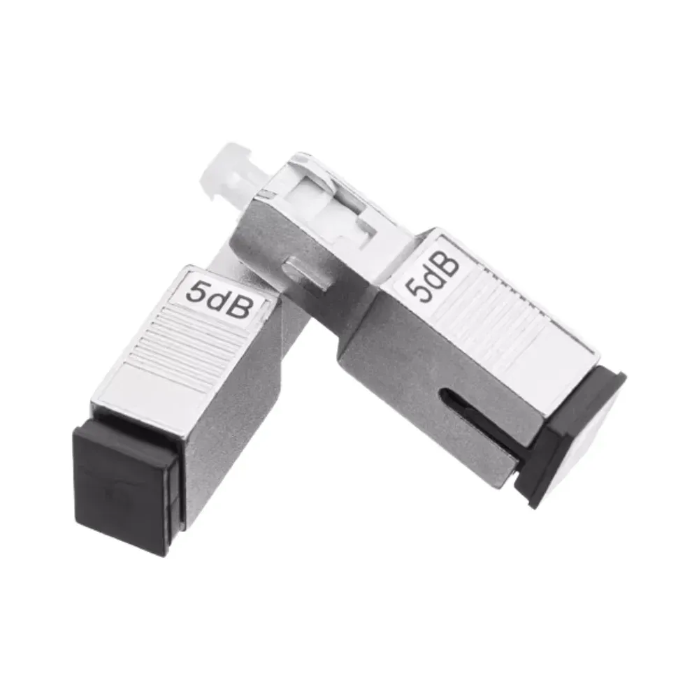 Single Mode Optical Fiber Attenuator 0-30dB SC/UPC Male-Female Coupler Adapter with Flange Used for FTTH 3G Networks-boxintelecom