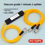 Factory Direct One-Point Two-Splitter Fiber Optic Splitter 1:2 Cone-Type Pigtail Model Fc/